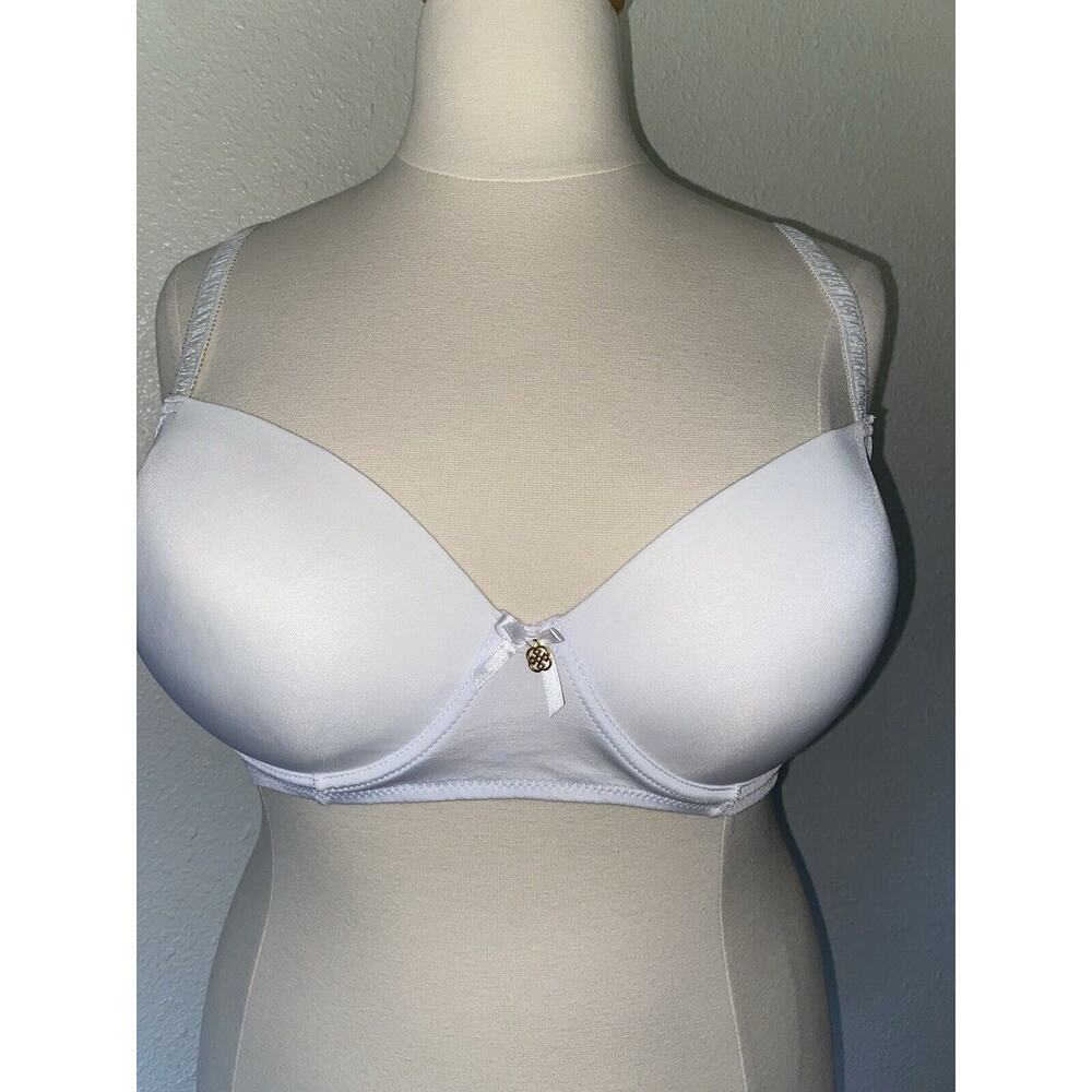 Daisy Fuentes White Solid Bra 40D Smooth Padding Underwired Push Up